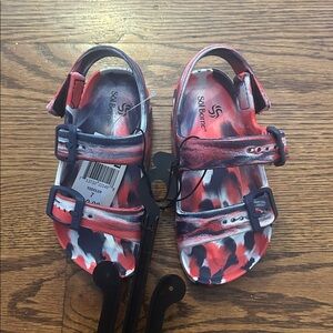Kids Sandals - Red and Black